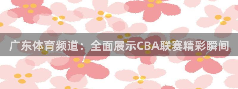 说球帝快直播：广东体育频道：全面展示CBA联赛精彩瞬间